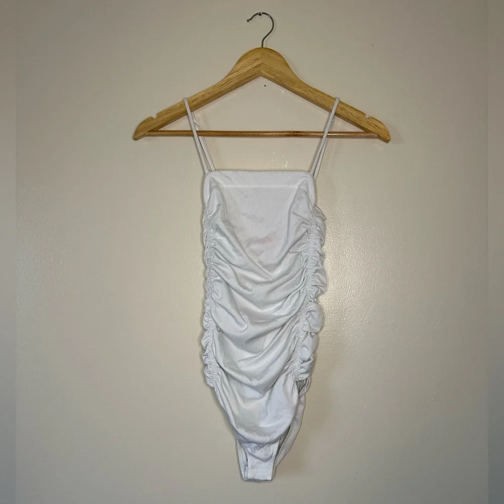Free People Intimately On your Side White Bodysuit Size XS